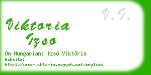 viktoria izso business card